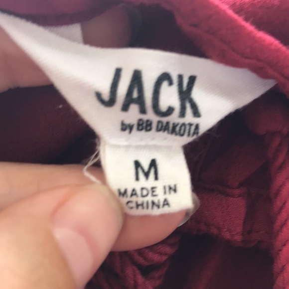 JACK by BB Dakota red long sleeve romper size Medium - Picture 11 of 12